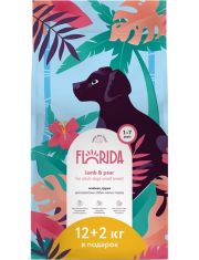 Сухой корм собак FLORIDA малых пород с ягненком и грушей