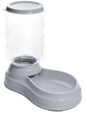 Автокормушка для животных Triol из пластика со съемной крышкой, серая