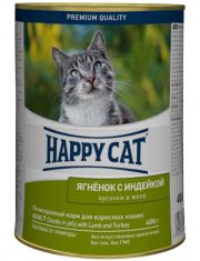 Консервы для кошек Happy Cat Ягнёнок и индейка