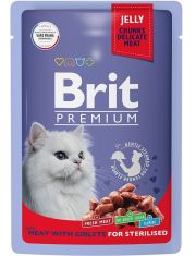Влажный корм для кошек Brit Premium Мясное ассорти с потрошками