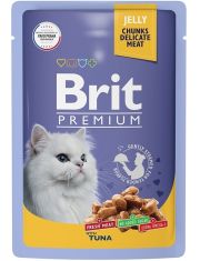 Влажный корм для кошек Brit Premium Тунец в желе