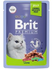 Влажный корм для кошек Brit Premium Ягненок в желе