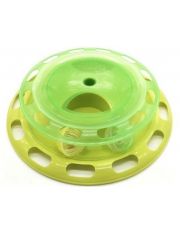 Игрушка для кошек HOMECAT Трек пластиковый с мячиком и контейнером для кошачьей мяты