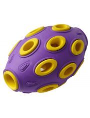Мяч регби для собак Homepet SILVER SERIES  7,6*12 см каучук