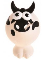 Игрушка для собак Homepet BUBBLE Корова с пищалкой, латекс
