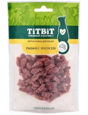 Лакомство для кошек TiTBiT Рыбки с лососем, мягкие снеки