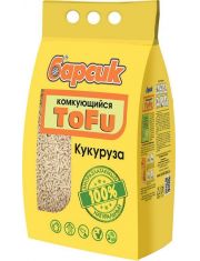 Наполнитель для кошачьего туалета Барсик Tofu Кукурузный комкующийся