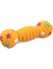 Игрушка для собак Triol Гантель Звезды из латекса с пищалкой