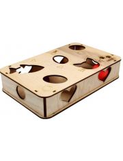 Игрушка для кошек GoSi Платформа Прямоугольник S с шариками, развивающая