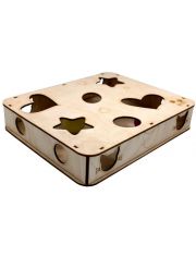 Игрушка для кошек GoSi Платформа Прямоугольник M с шариками, развивающая