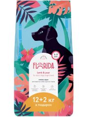 Сухой корм для собак FLORIDA крупных пород с ягненком и грушей