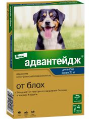Капли для собак Адвантейдж® массой более 25кг от блох
