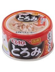 Влажный корм для кошек Inaba Ciao Toromi Куриное филе и тунец магуро с добавлением сурими в бульоне