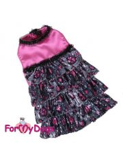 Платье черно-розовое