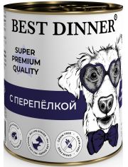 Консервы для собак Best Dinner Super Premium Quality Мясное ассорти с перепелкой
