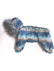 Комбинезон утепленный для мальчика с отделкой искусственным мехом