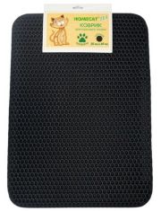 Коврик для кошачьего туалета HOMECAT Eva двойной прямоугольный, черный