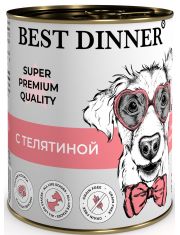 Консервы для собак и щенков Best Dinner Super Premium Мясное ассорти с телятиной