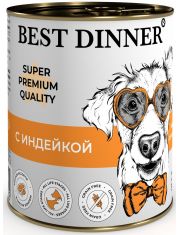 Консервы для собак и щенков Best Dinner Super Premium Мясное ассорти с индейкой