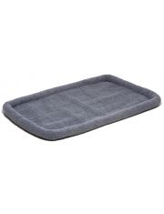 Лежак для собак Pet Line в клетку-вольер, серый