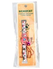 Ошейник для кошек HOMECAT Фламинго с бубенчиком