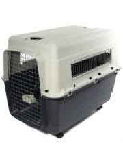 Переноска для животных Triol Premium Extra Large из сверхпрочного пластика c металлической дверцей, миска в комплекте