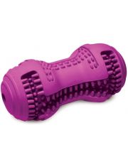 Игрушка для собак Triol Гантель с массажером и отверстиями для лакомства, из цельнолитой резины