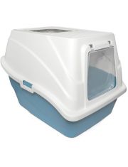 Туалет для кошек Triol Hygiene Топ закрытый с двумя входами, синий