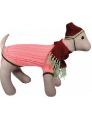 Свитер для собак Triol из акрила в комплекте шапочка и шарф