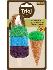 Набор игрушек для грызунов Triol Natural Мороженое из люфы