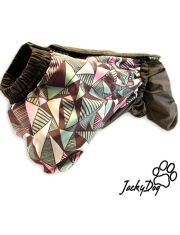 Комбинезон-дождевик на мопса, французского бульдога на флисовом подкладе