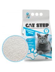 Наполнитель для кошачьего туалета Cat Step Compact White Original минеральный, комкующийся