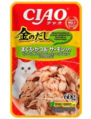 Влажный корм для кошек Inaba Kinnodashi Микс тунцов с семгой