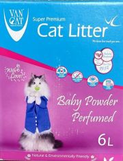 Комкующийся наполнитель без пыли с ароматом детской присыпки