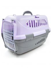 Переноска для животных Zooexpress Турне с прозрачной пластиковой дверцей, без комплектации 48*32*32см