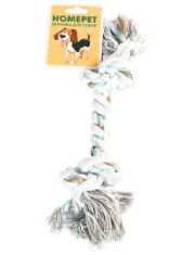 Игрушка для собак Homepet "Канат с двумя узлами"
