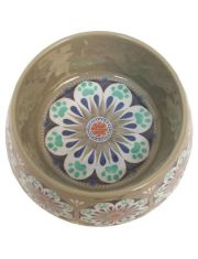 Миска для животных "Carmel", бежевая с  рисунком