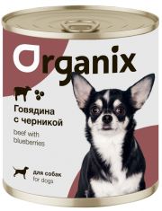 Консервы для собак Organix Заливное из говядины с черникой