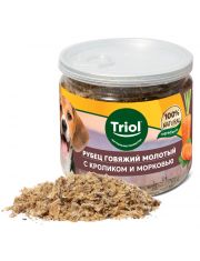 Лакомство для собак Triol Аппетитная приправа из говяжьего рубца с кроликом и морковью