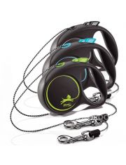 Рулетка для собак Flexi Black Design XS трос 3м/8кг