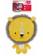 Игрушка для собак мягкая с большой пищалкой "Львёнок Лео", жёлтый