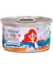 Natural Kitty Тунец с кальмаром в бульоне