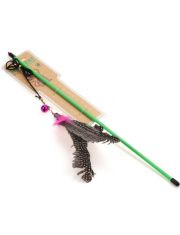 Дразнилка-удочка для кошек HOMECAT с перьями и колокольчиком