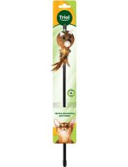 Удочка-дразнилка для кошек Triol Капитошка, пластик, сизаль