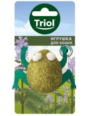 Игрушка для кошек Triol Лягушка из прессованной кошачьей мяты