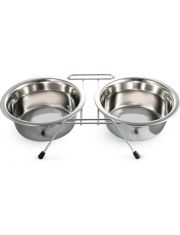 Миска для животных Triol из нержавеющей стали на подставке с ножками