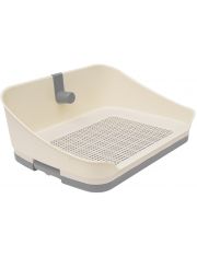 Туалет для собак Pet Line Zoo One с высоким бортом и боковым столбиком 51*38*21 см, S