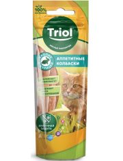 Лакомство для кошек Triol Аппетитные колбаски из кролика с курицей