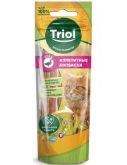 Лакомство для кошек Triol Аппетитные колбаски из утки