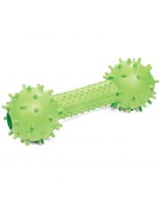 Игрушка для собак Triol Гантель шипованная с колокольчиком из цельнолитой резины